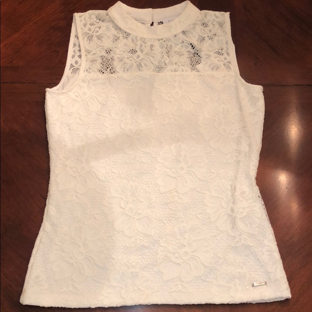 Calvin Klein Lace sleeveless top